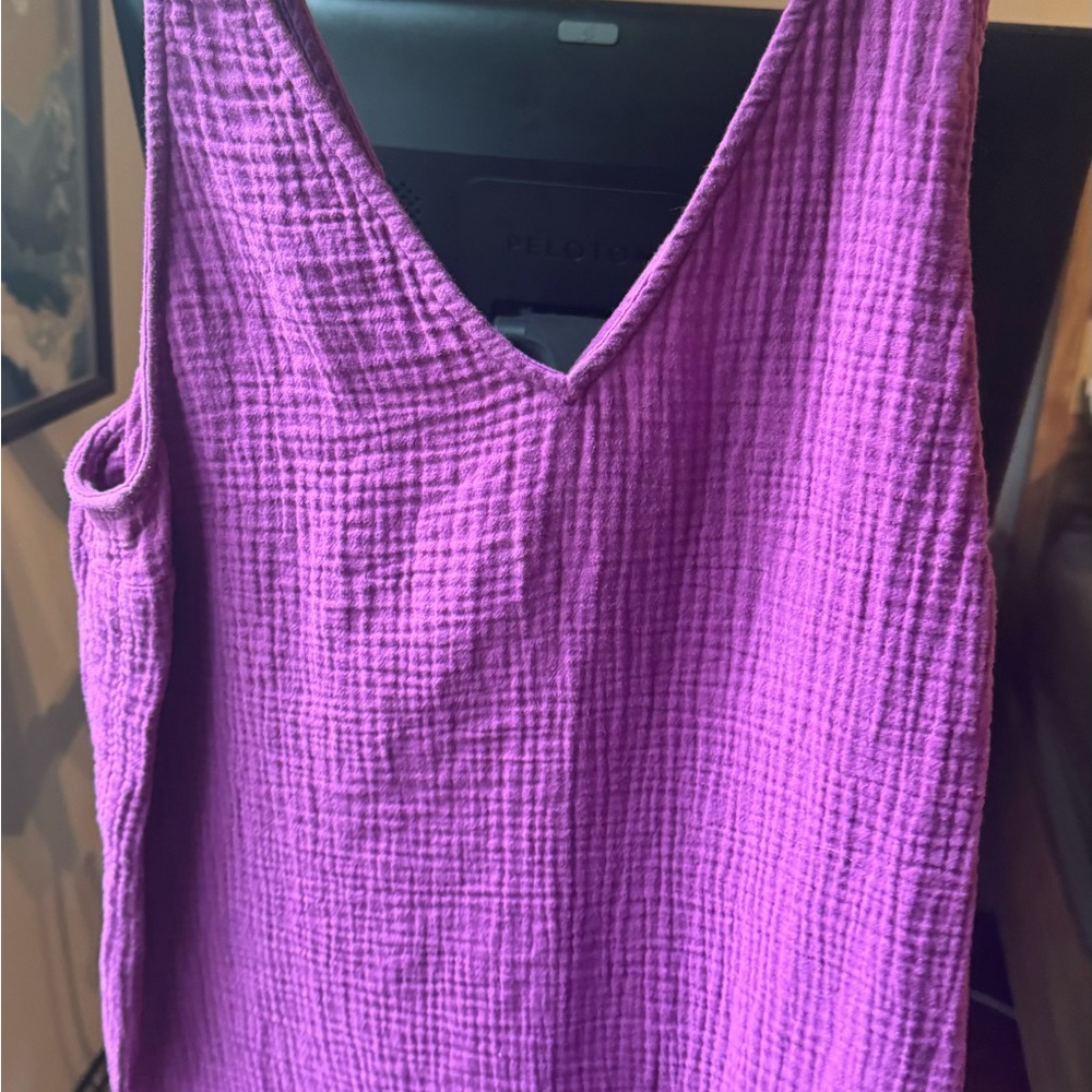 Old Navy Textured Purple Tank Top